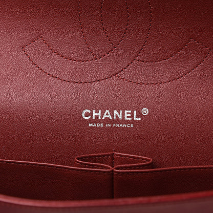 Chanel Lambskin Quilted Jumbo Double Flap Dark Red 6 of 19