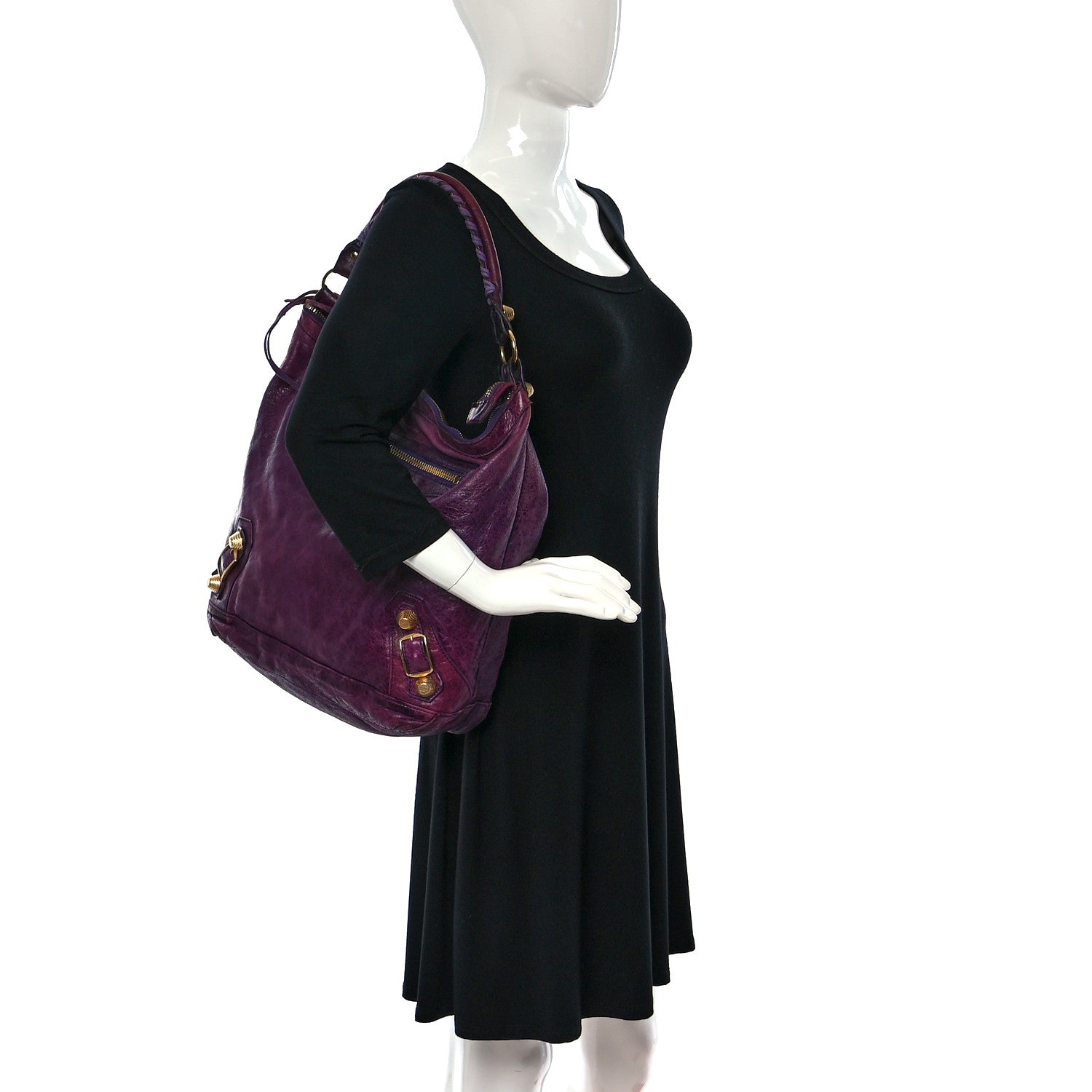 Balenciaga Agneau Giant 21 Gold Hardware Day Hobo Raisin 2 of 18