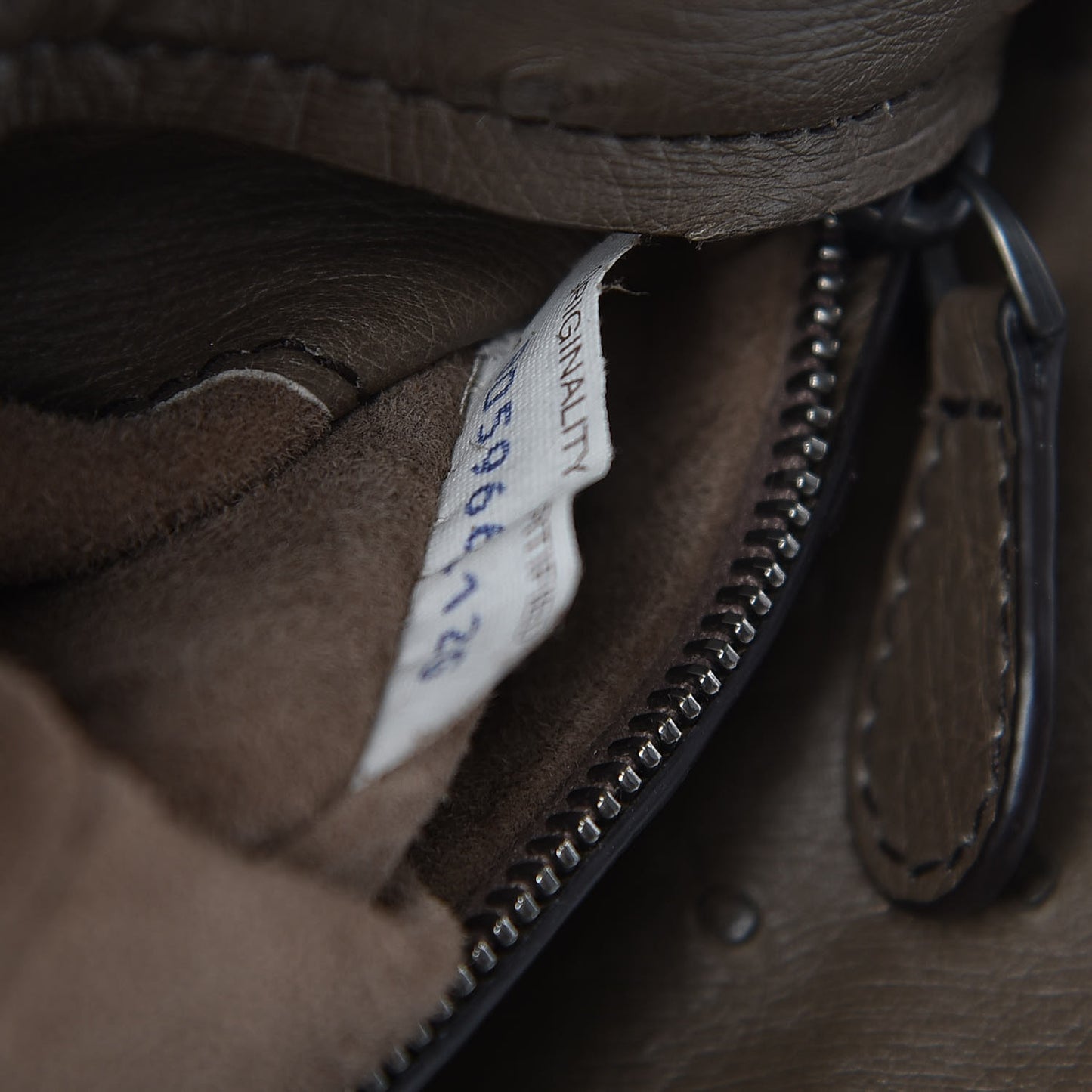 Ostrich Small Roma Tote Brown