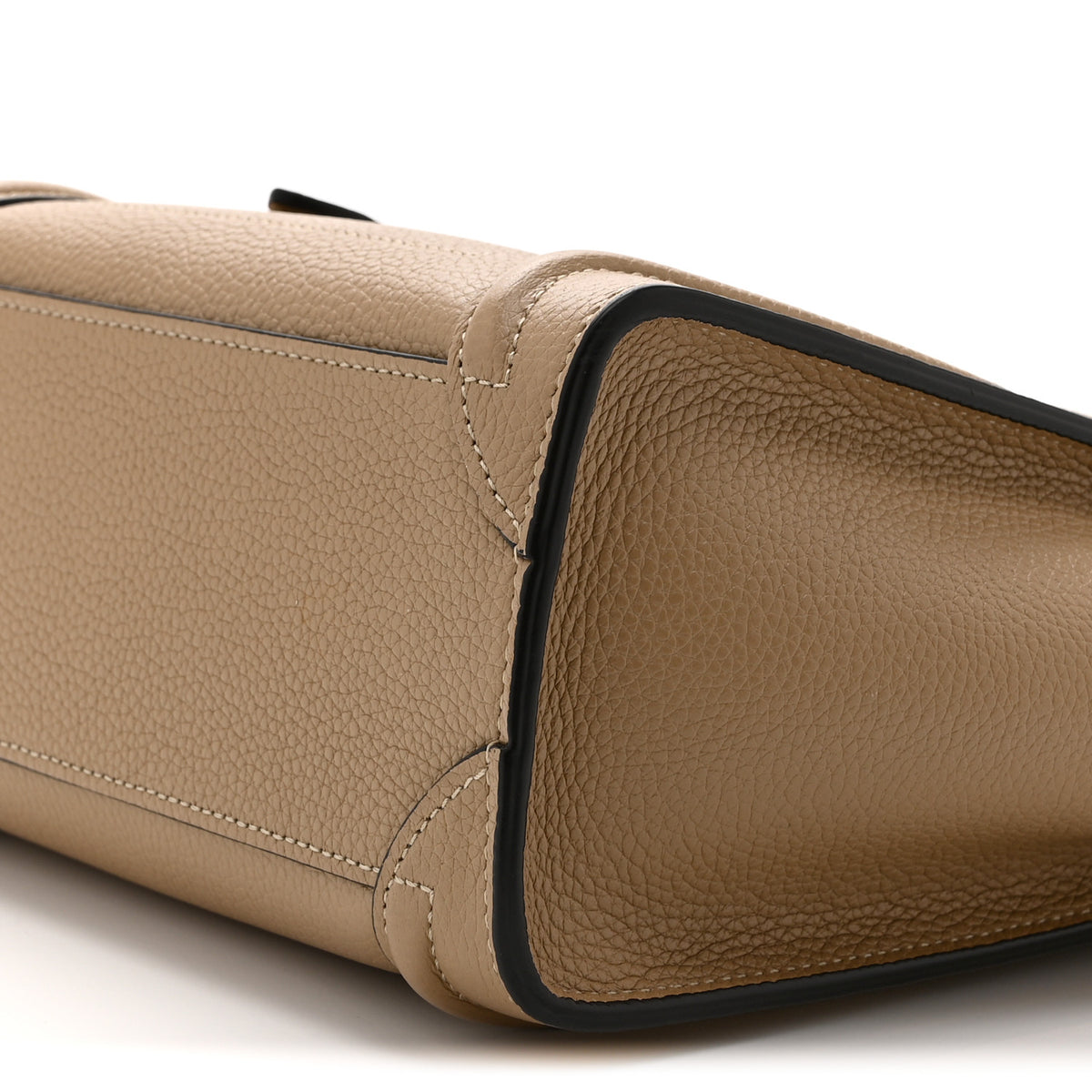 Celine Drummed Calfskin Nano Luggage Dune 11 of 11