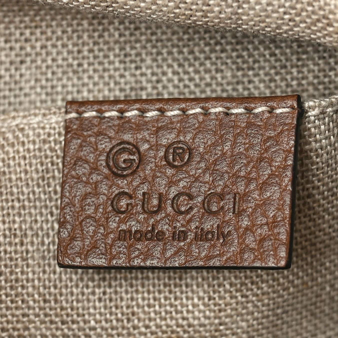 Monogram Mini Bree Messenger Bag Beige Tabacco