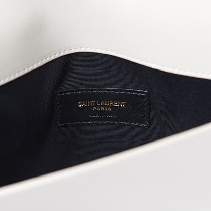 Saint Laurent Smooth Shiny Calfskin Uptown Pouch Crema Soft 5 of 5