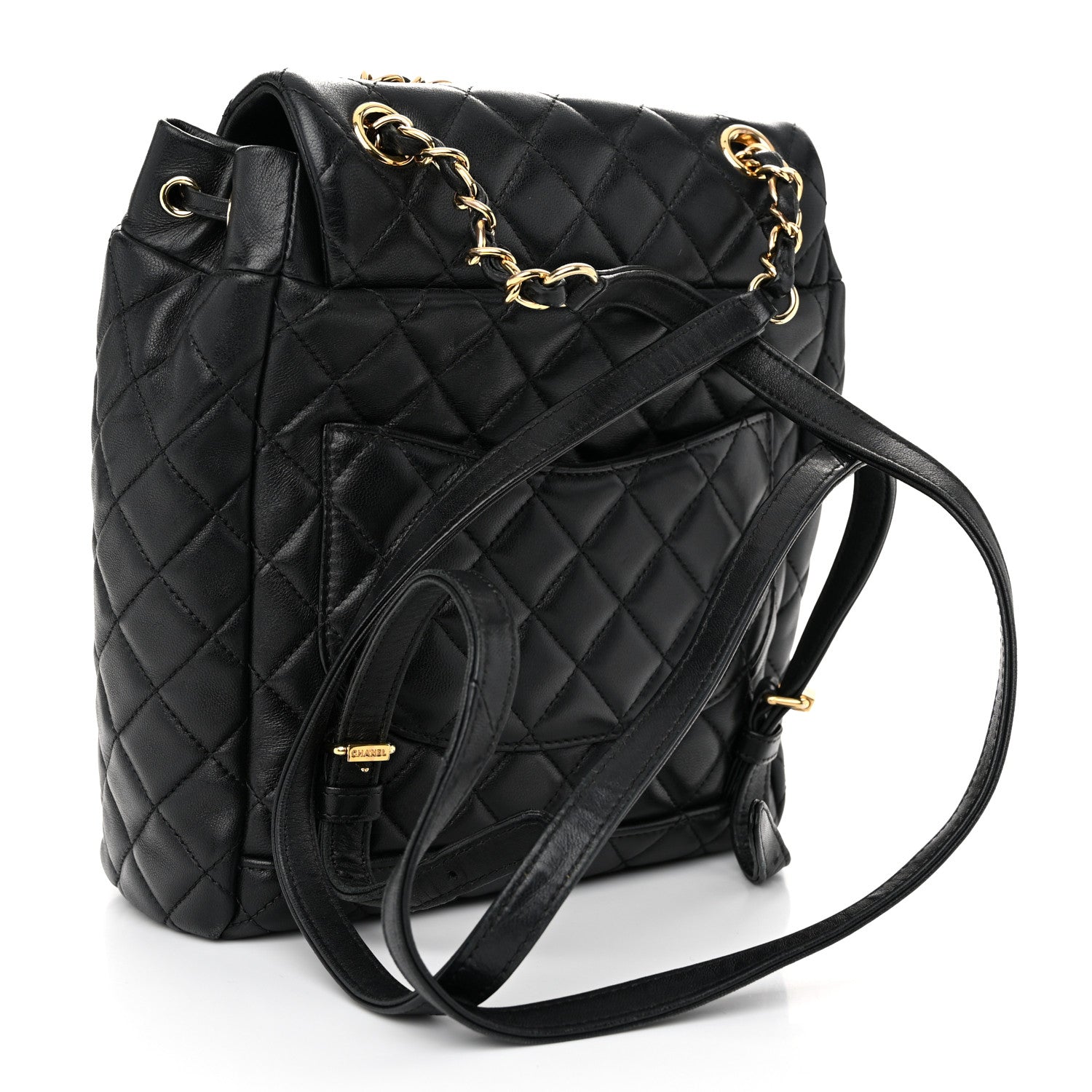Chanel Lambskin Quilted Small Urban Spirit Backpack Black 3 of 11