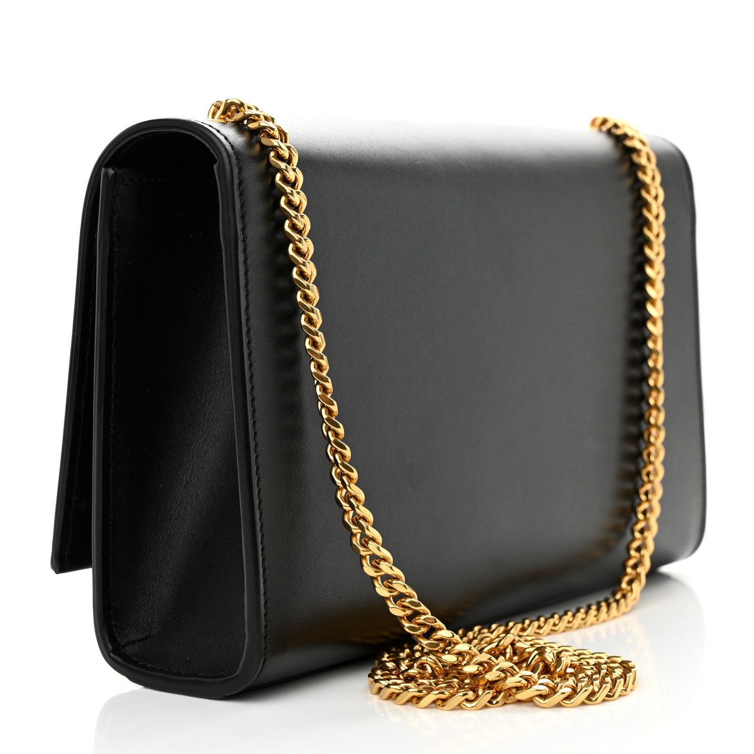 Saint Laurent Smooth Calfskin Medium Classic Monogram Kate Tassel Satchel Black 3 of 9