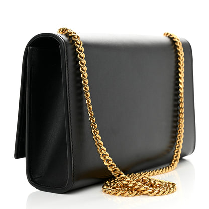 Saint Laurent Smooth Calfskin Medium Classic Monogram Kate Tassel Satchel Black 3 of 9