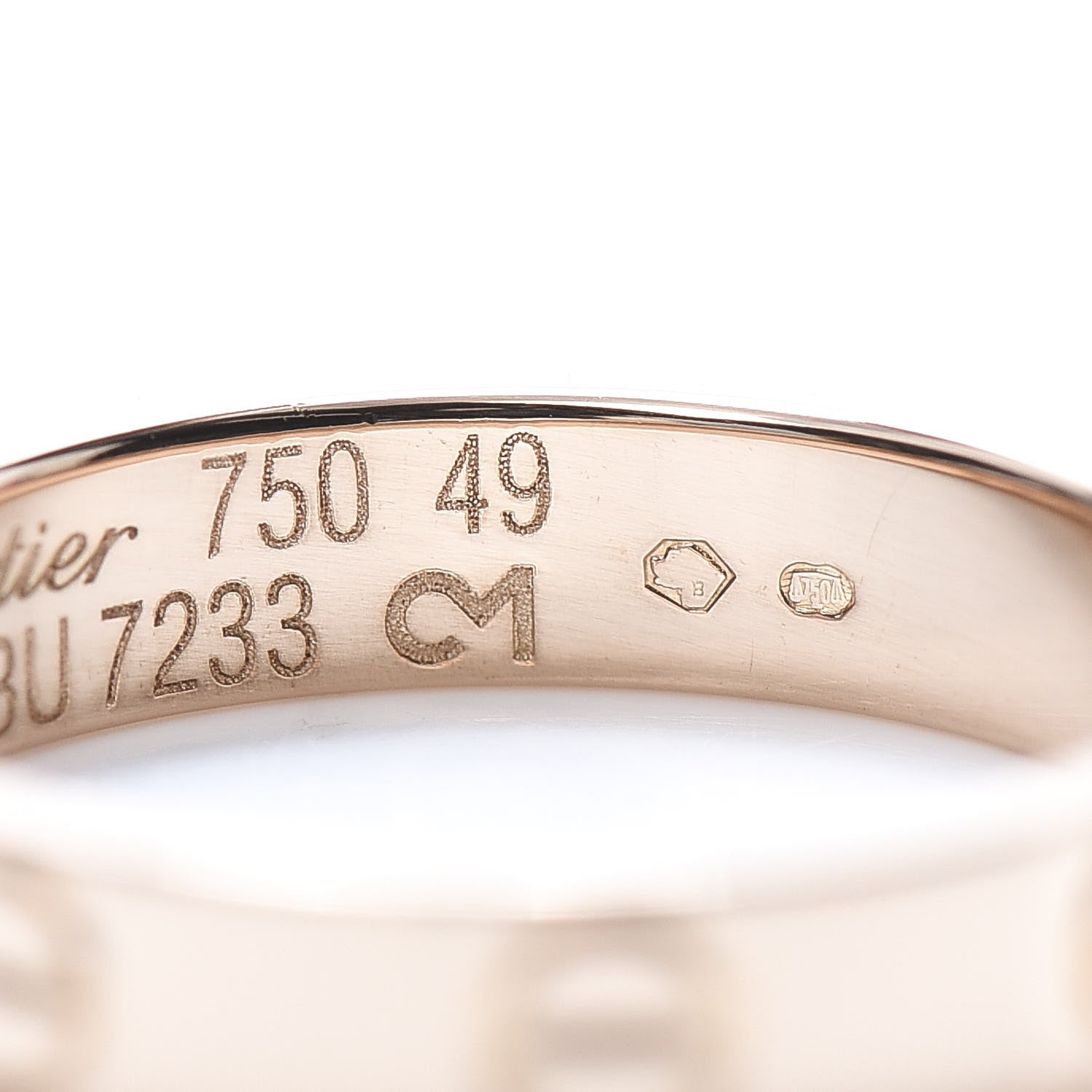 Cartier 18K Pink Gold 3.5mm LOVE Wedding Band Ring 49 5 5 of 5