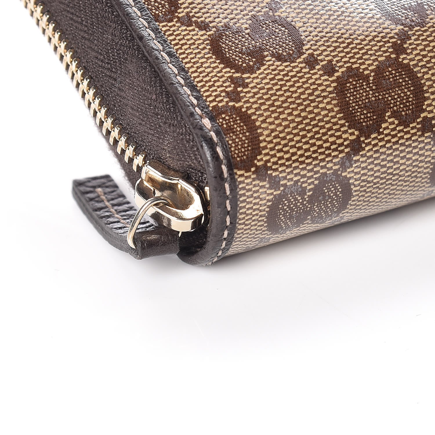 Gucci Crystal Monogram Zip Around Wallet Brown 8 of 10