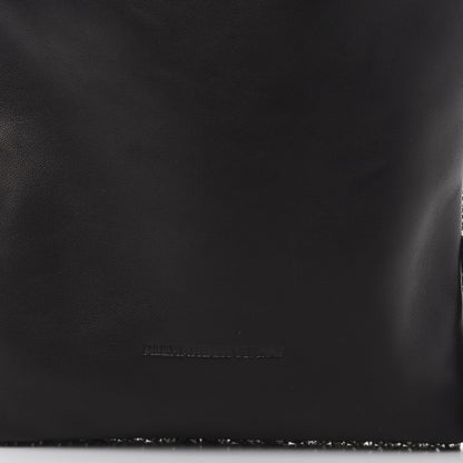Alexander Wang Calfskin Sequin Ryan Mini Drawstring Black Silver 7 of 7