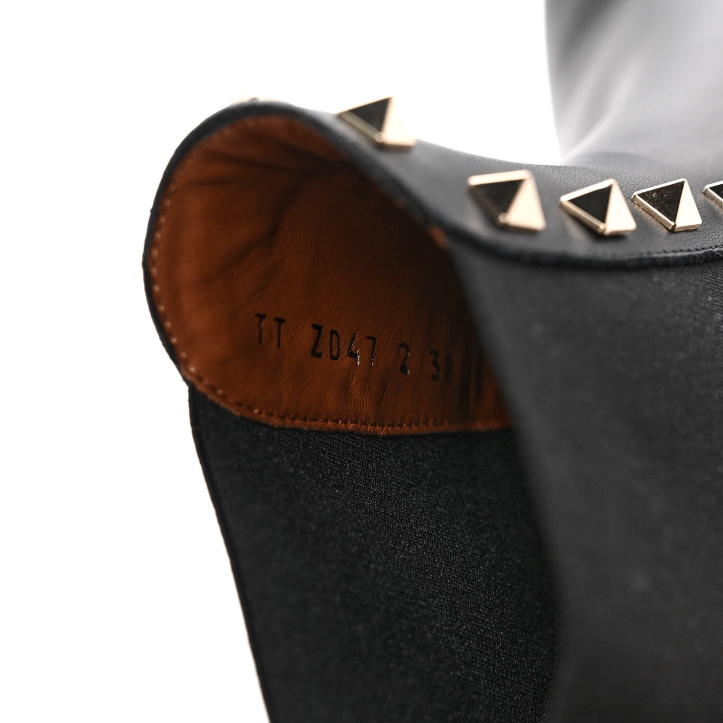 Calfskin Rockstud Beatle Chelsea 20mm Ankle Boots 38 Black