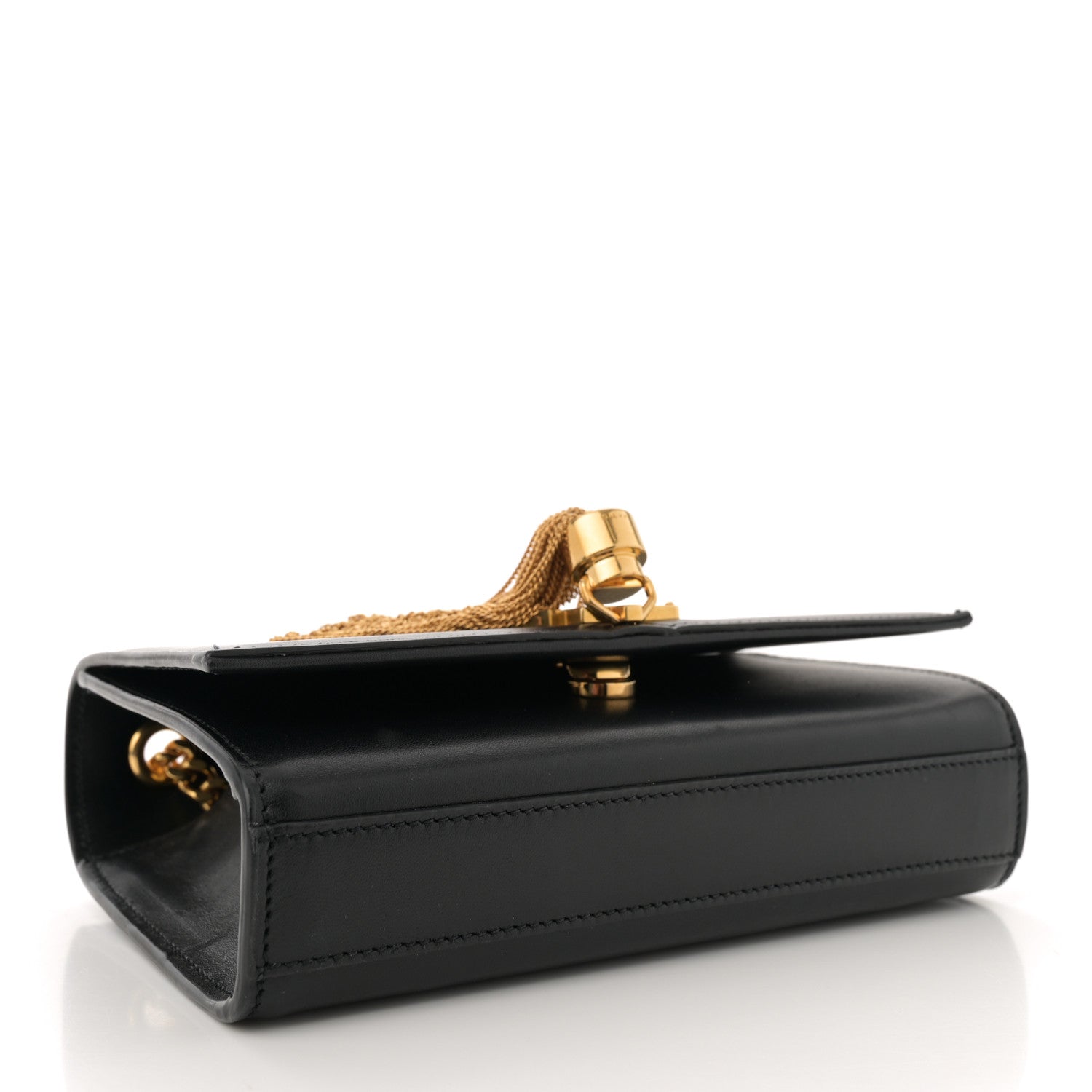 Saint Laurent Calfskin Small Classic Monogram Kate Tassel Satchel Black 4 of 12