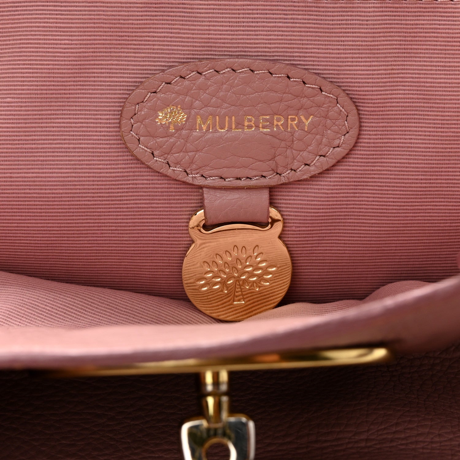 Mulberry Classic Grain Calfskin Bayswater Powder Pink 6 of 11