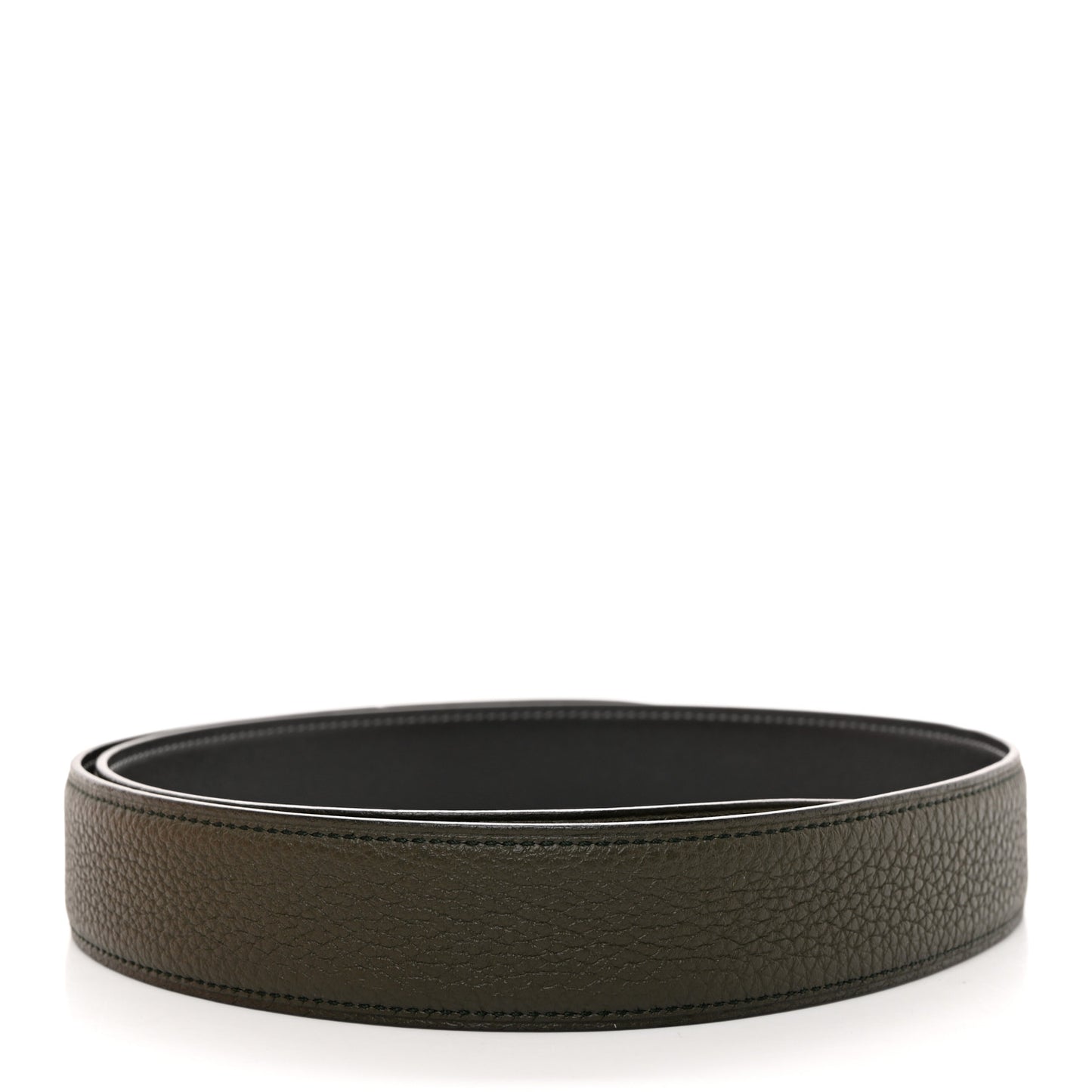 Box Togo PVD Plated 32mm H Belt 80 Plomb Vert De Gris