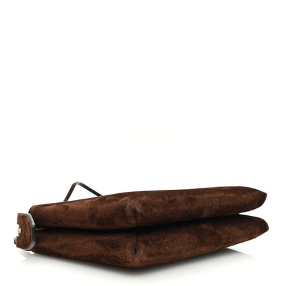 The Row Suede Calfskin Mini Nu Twin Bag Mocha 4 of 10