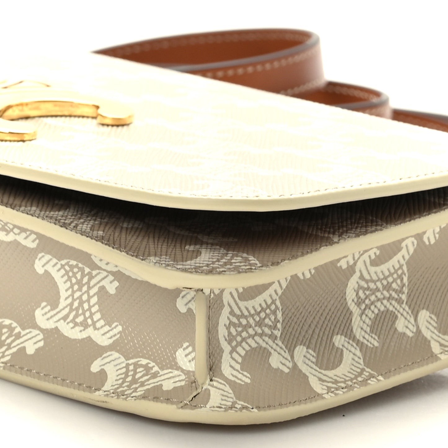 Canvas Calfskin Triomphe Multipochette Grege