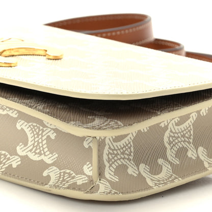 Celine Canvas Calfskin Triomphe Multipochette Grege 9 of 9