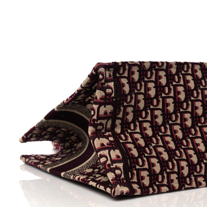 Christian Dior Oblique Medium Book Tote Burgundy Multicolor 8 of 9