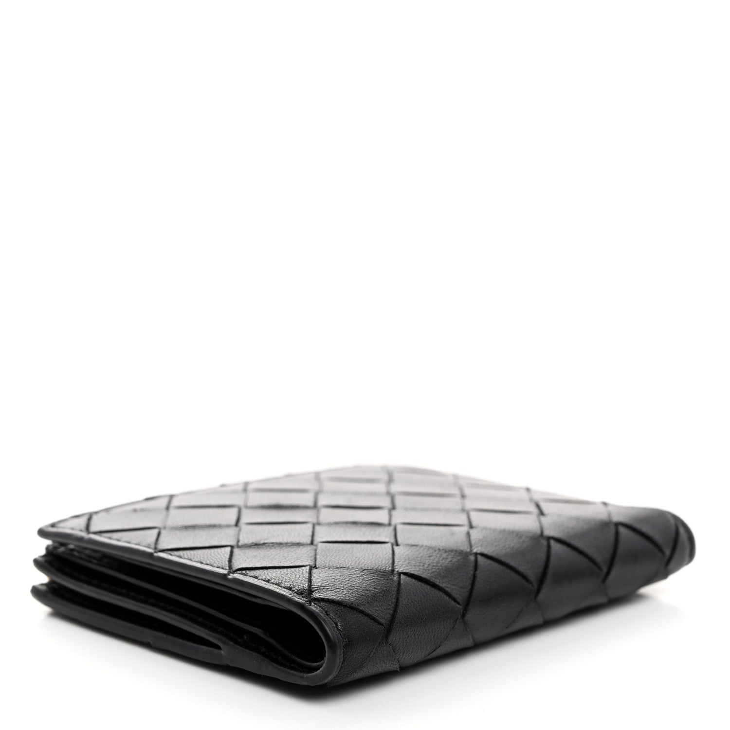 Bottega Veneta Nappa Intrecciato Medium Bi-Fold Zip Wallet Black 4 of 7