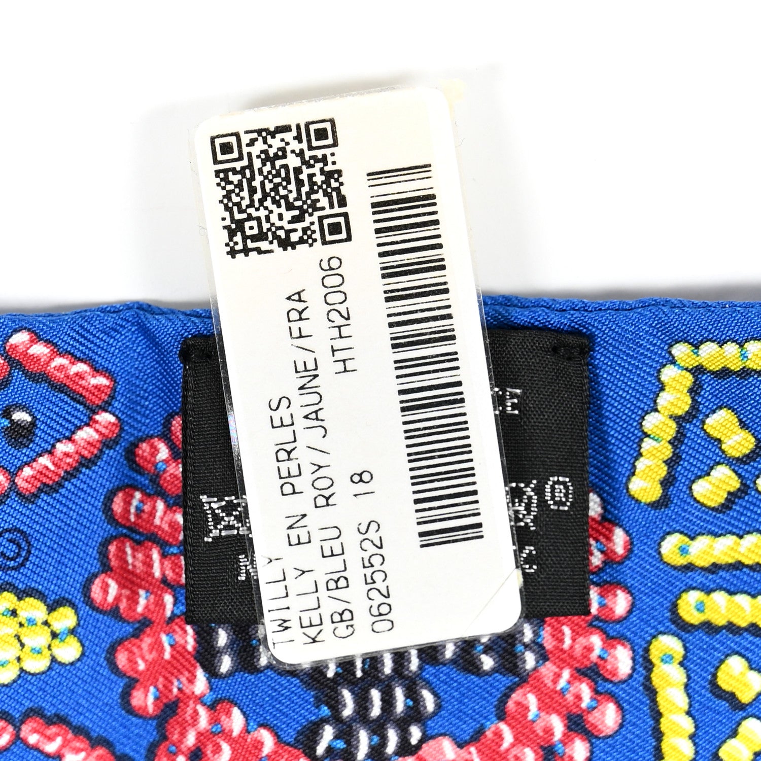 Hermes Silk Kelly en Perles Twilly Bleu Royal 4 of 4