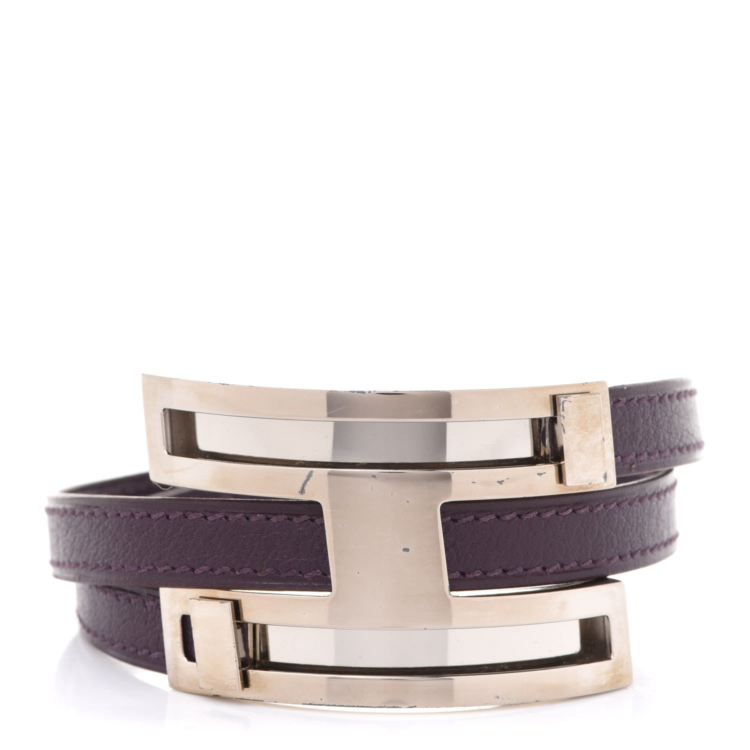 Hermes Chevre Mysore Pousse Pousse Bracelet Ultraviolet 1 of 5