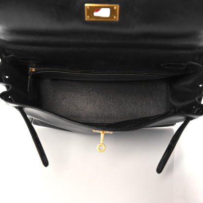 Hermes Box Kelly Retourne 32 Black 7 of 49