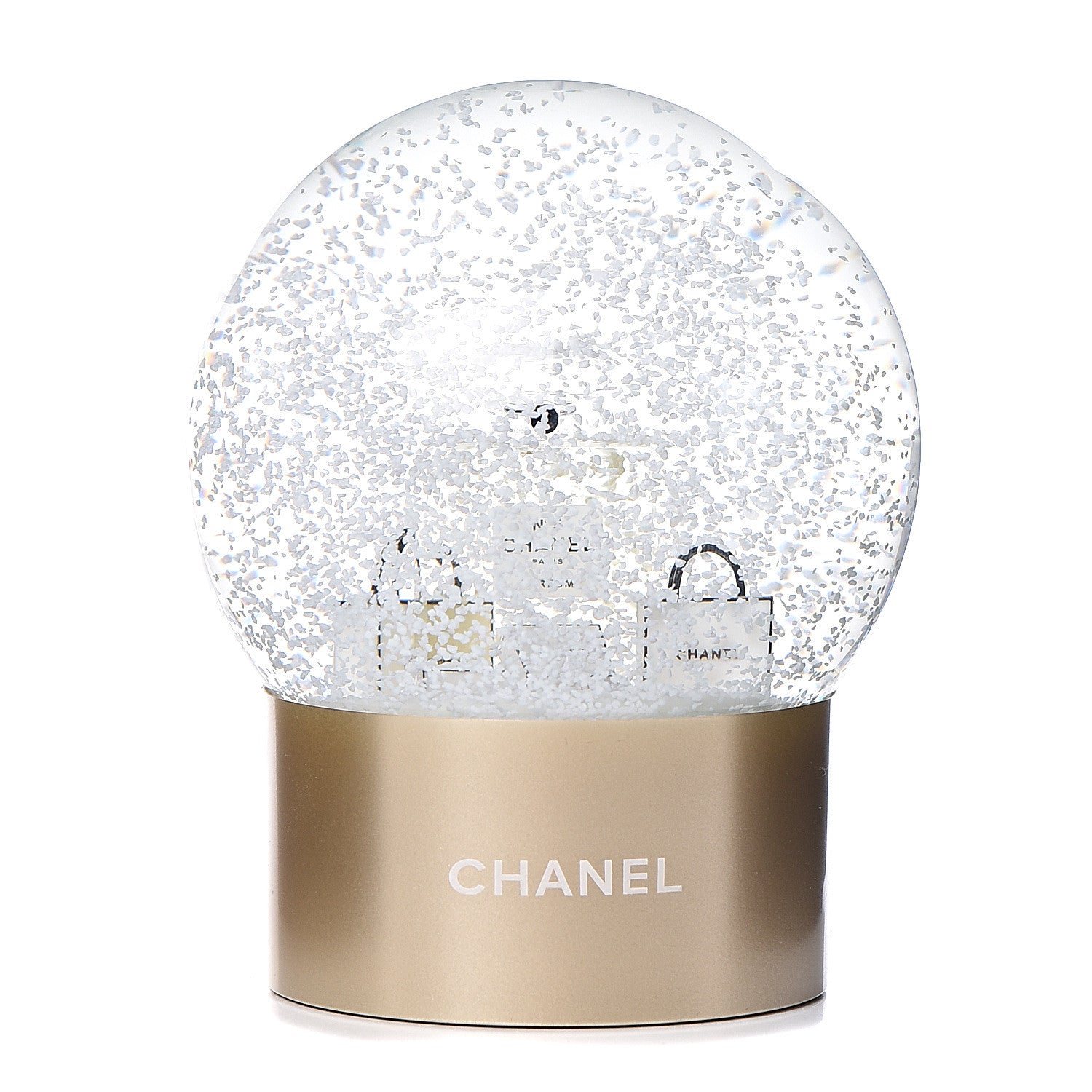 Chanel Glass N°5 Perfume Bottle Snow Globe 1 of 4