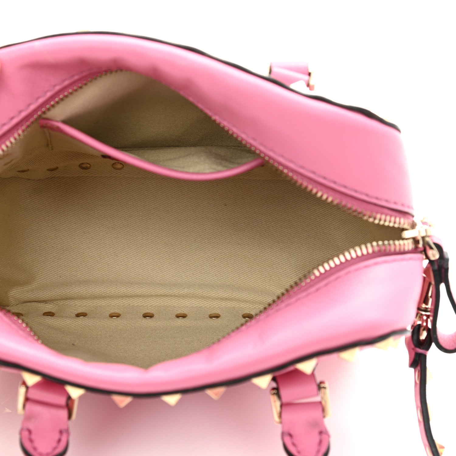 Valentino Garavani Vitello Mini Rockstud Convertible Satchel Ninphea 5 of 10