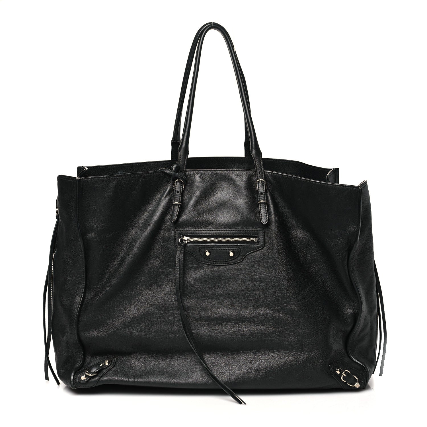 Balenciaga Supple Calfskin Papier A4 Zip Around Tote Black 1 of 13