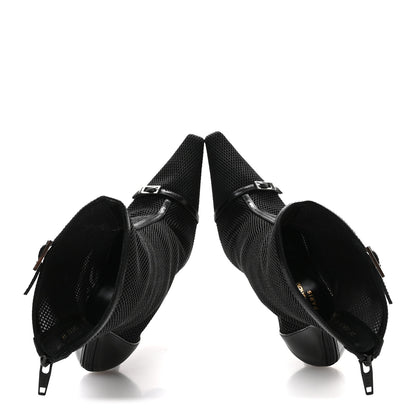 Saint Laurent Elba Applique Tulle Aston 115 Boots 37 Black 2 of 9