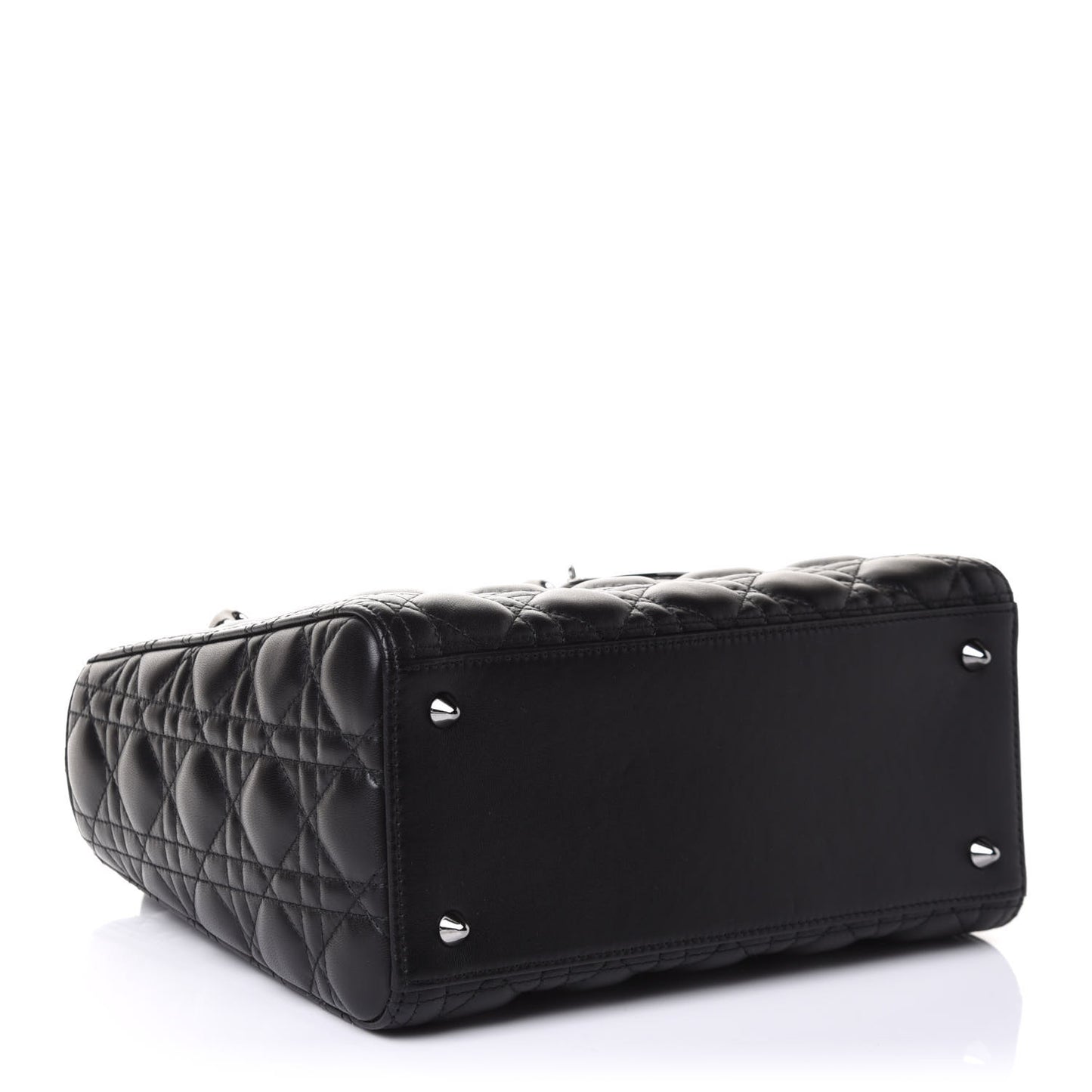 Lambskin Cannage Medium Lady Dior Black
