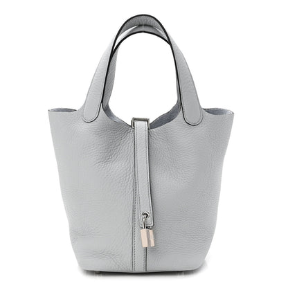 Hermes Taurillon Clemence Picotin Lock 18 PM Bleu Pale 1 of 11