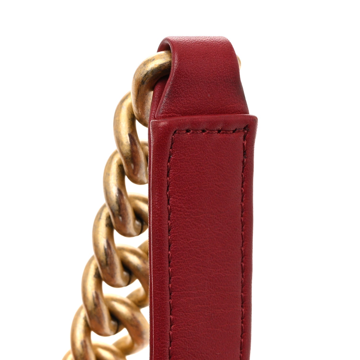 Chanel Lambskin Quilted Medium Boy Flap Dark Red 15 of 16