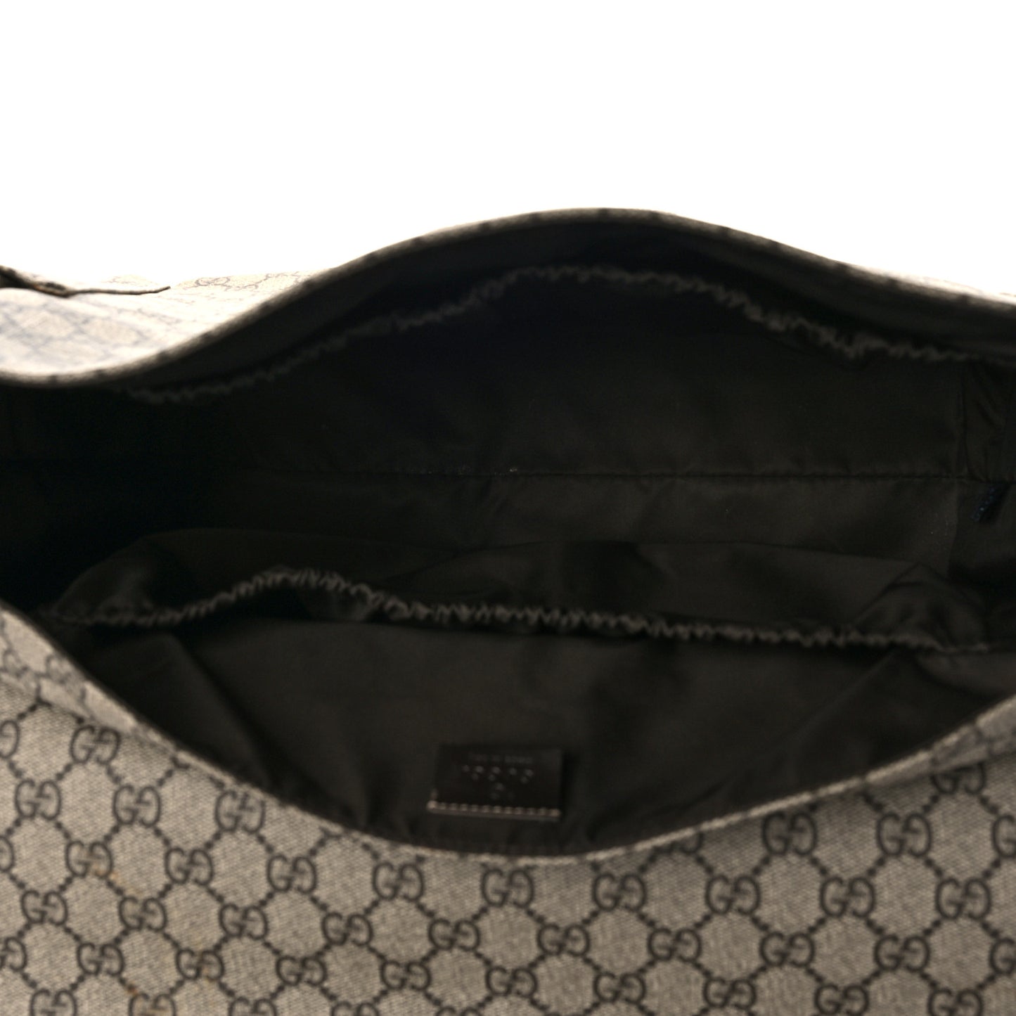 GG Plus Monogram Messenger Diaper Bag Dark Brown