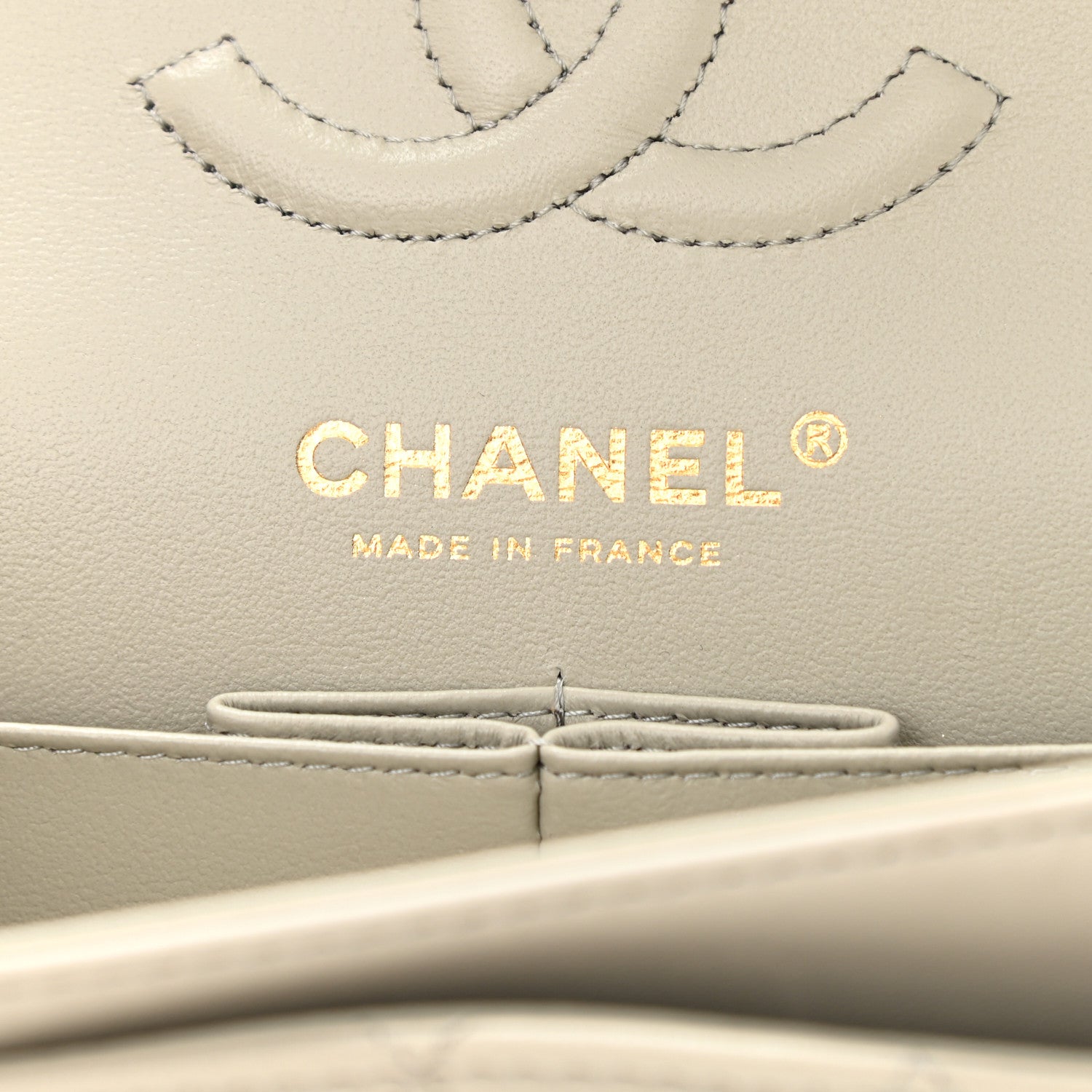 Chanel Lambskin Quilted Small Double Flap Grey 6 of 11
