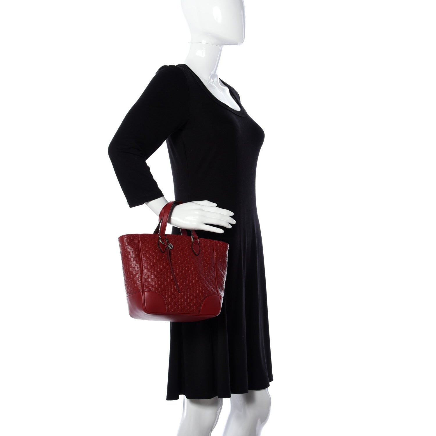 Gucci Microguccissima Small Bree Tote Red 3 of 11