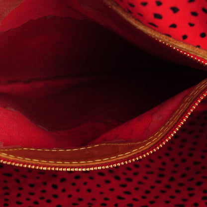 Louis Vuitton Monogram Kusama Waves Neverfull MM Red 9 of 9
