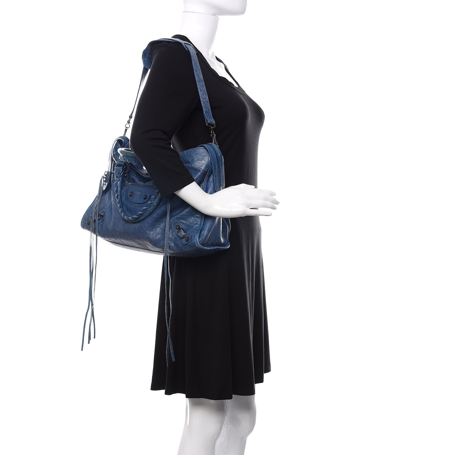 Balenciaga Agneau Classic Hardware City Bleu Cobalt Bleu Electric 2 of 13