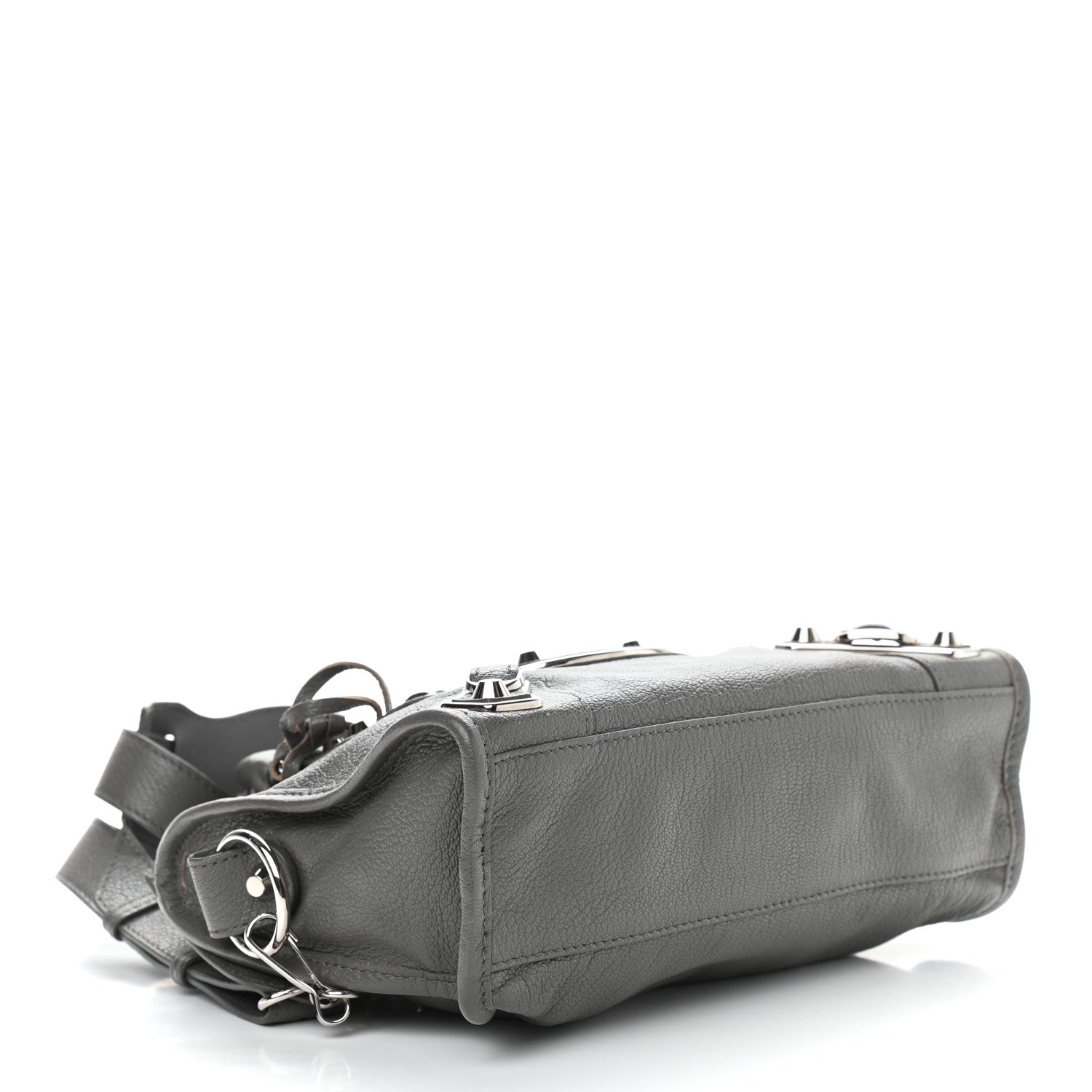 Balenciaga Chevre Silver Metallic Edge Hardware Mini City Gris Acier 4 of 9