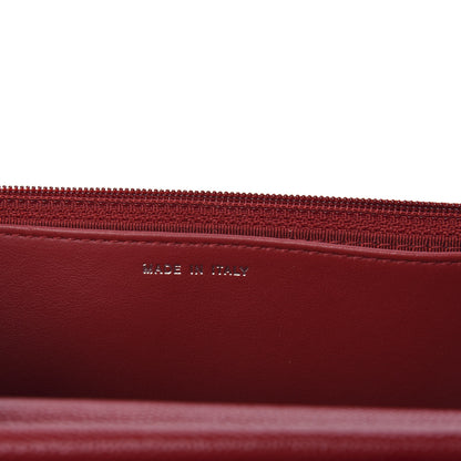 Chanel Caviar Quilted Wallet on Chain WOC Red 6 of 9