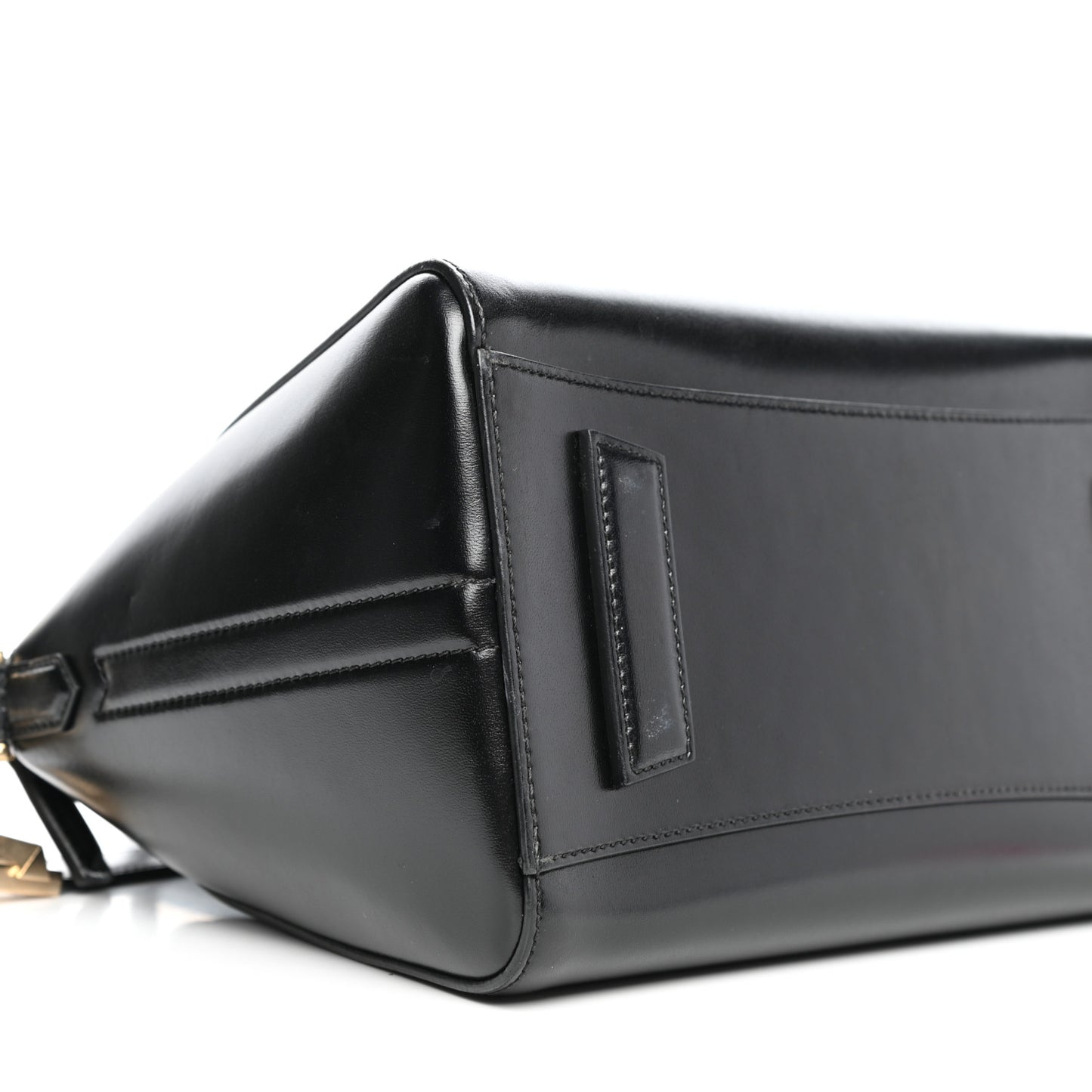 Shiny Lord Calfskin Small Antigona Black