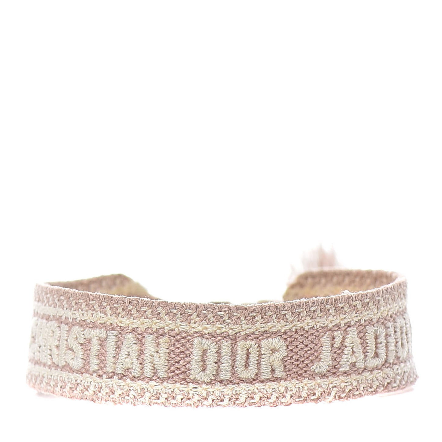 Woven Cotton J'Adior Friendship Bracelet Nude