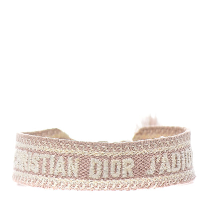 Christian Dior Woven Cotton J'Adior Friendship Bracelet Nude 1 of 3