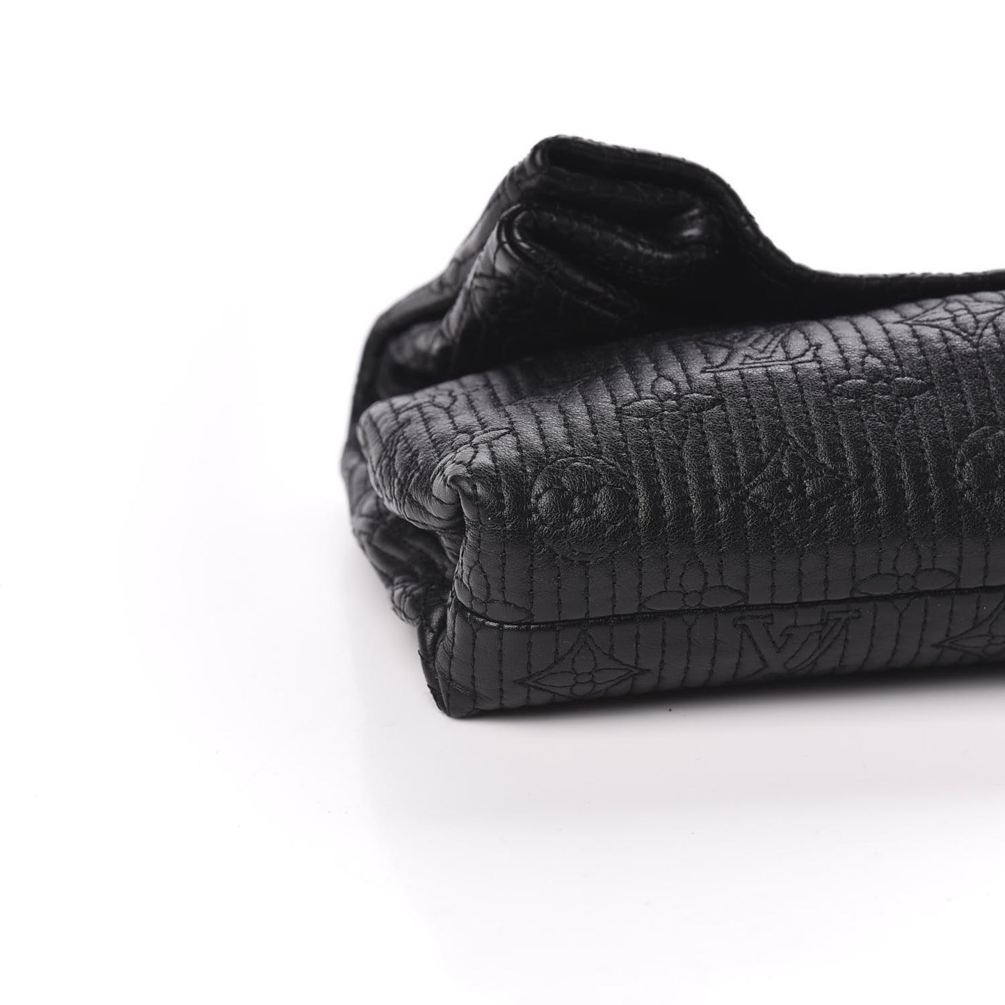Calfskin Quilted Monogram Altair Clutch Black