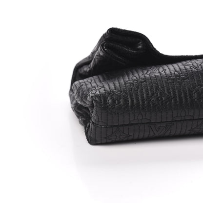 Louis Vuitton Calfskin Quilted Monogram Altair Clutch Black 7 of 8