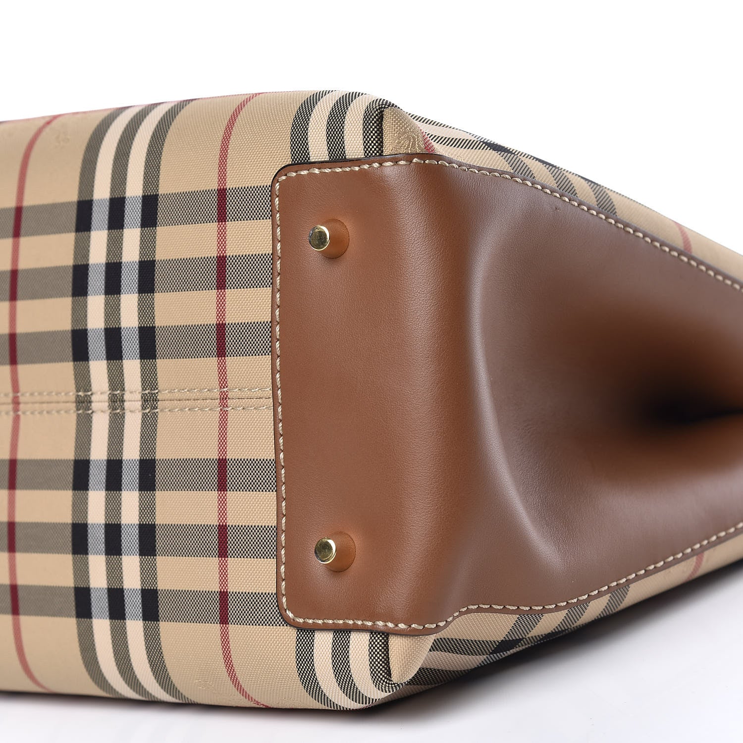 Burberry Horseferry Check Medium Ballingdon Tote Honey Tan 10 of 10