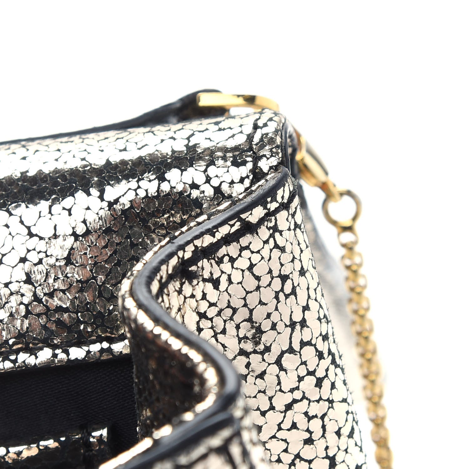 Versace Metallic Suede Palazzo Medusa Evening Bag Gold 10 of 10