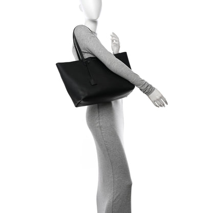 Saint Laurent Calfskin Large Shopping Tote Black 2 of 12