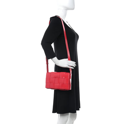 Bottega Veneta Patent Maxi Intrecciato Cassette Crossbody Bag Firework 2 of 10