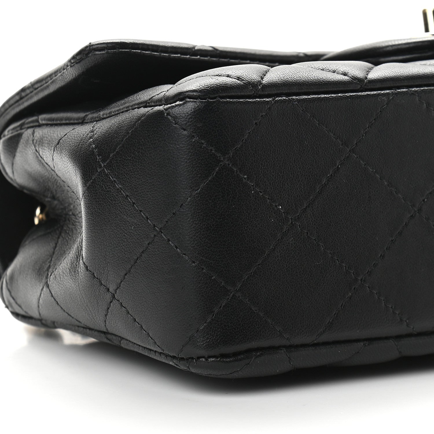 Chanel Lambskin Quilted Mini Rectangular Flap Black 8 of 10