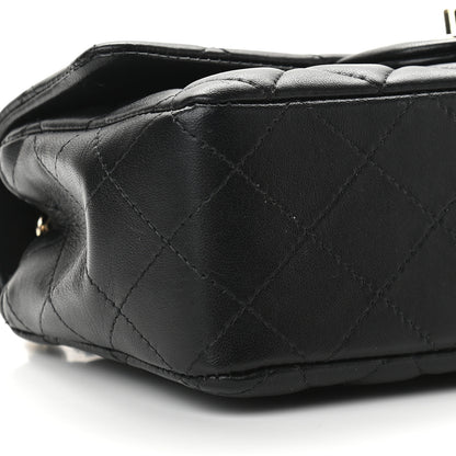 Chanel Lambskin Quilted Mini Rectangular Flap Black 8 of 10