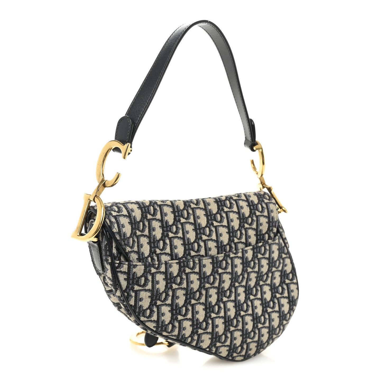 Oblique Saddle Bag Blue